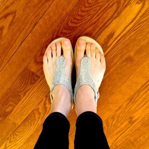 Never worn diamond sandals